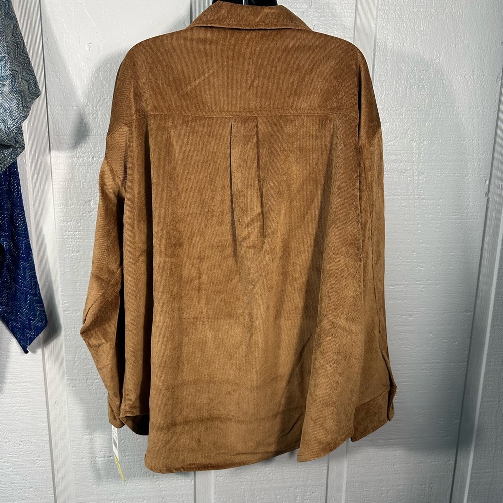Ruby Road Road Brown Corduroy Shaket Size 1X NWT - Picture 8 of 11